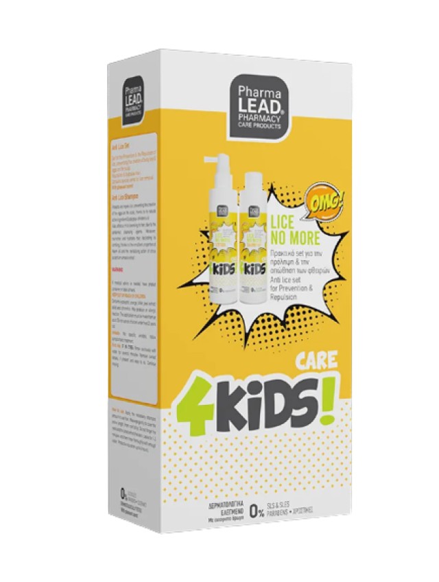 PharmaLead PROMO Anti Lice Shampoo Αντιφθειρικό Σαμπουάν 125ml - Anti Lice Αντιφθειρική Lotion σε Μορφή Spray 125ml - Ειδικό Χτενάκι