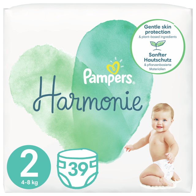 Pampers Harmonie Μέγεθος 2 [4-8kg] 39 Πάνες