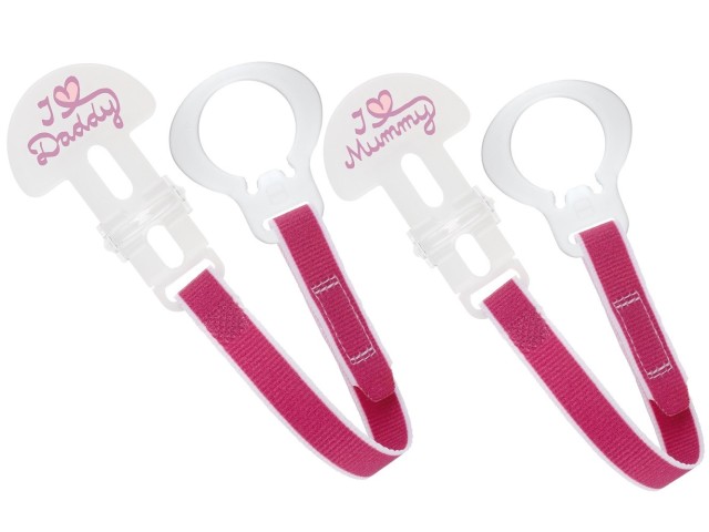 Mam I love Μummy Daddy Clip Κορδέλα Στήριξης 0m+ 2 Τεμάχια [312]