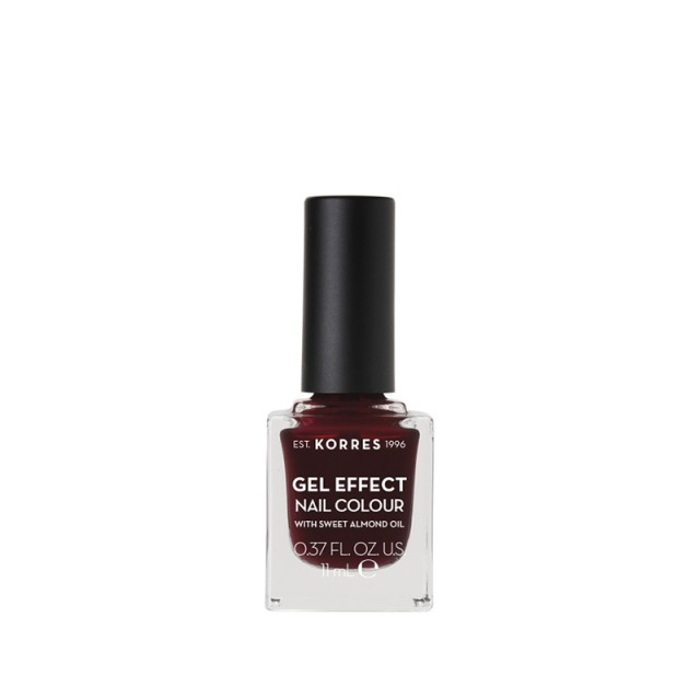 Korres Βερνίκι Νυχιών Gel Effect Nail Colour (No57) Burgundy Red, 11ml