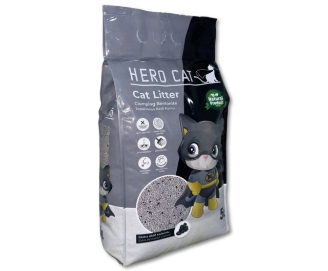 Hero Cat Activated Carbon Άμμος για Γάτες με Κόκκους Ενεργού Άνθρακα 5 &hellip;