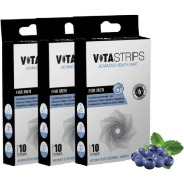 VitaStrips For Men Συμπλήρωμα Διατροφής για Άνδρες, Τόνωση του Οργανισ &hellip;