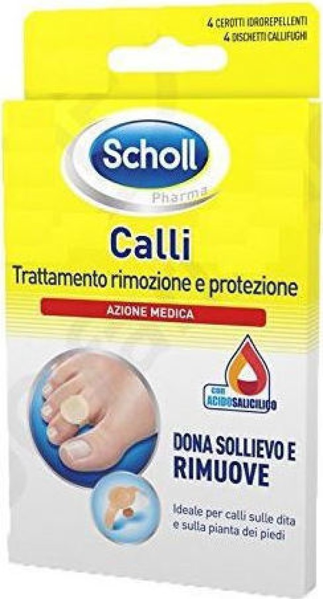 Scholl Επιθέματα Αφαίρεσης Κάλων 4 Τεμάχια