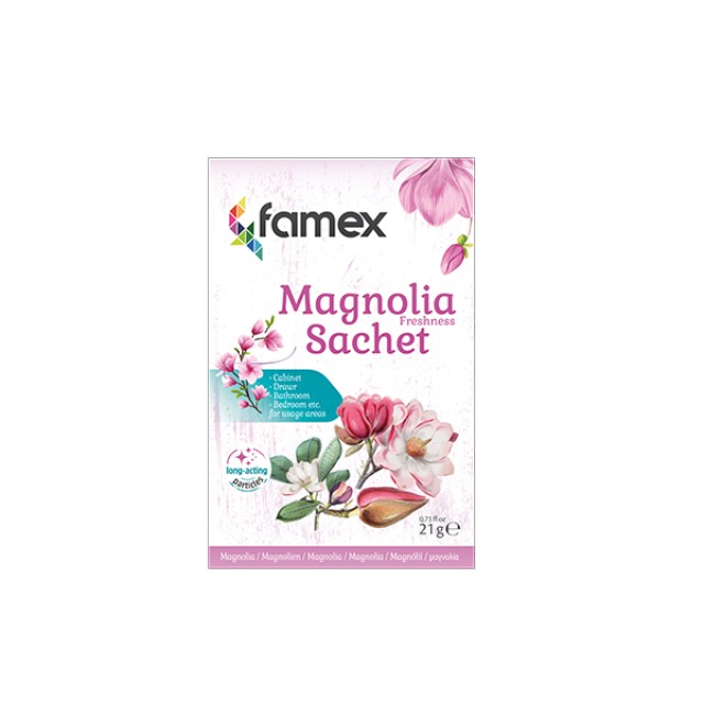 Famex Sachet Αρωματικό Φακελάκι Magnolia Freshness 1 Τεμάχιο