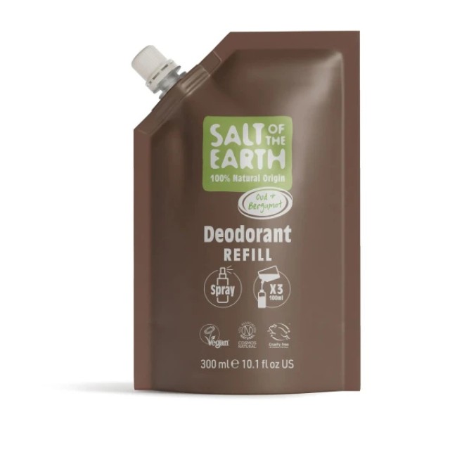Salt of the Earth Oud & Bergamot Αποσμητικό Ανταλλακτικό Refill για Sp &hellip;
