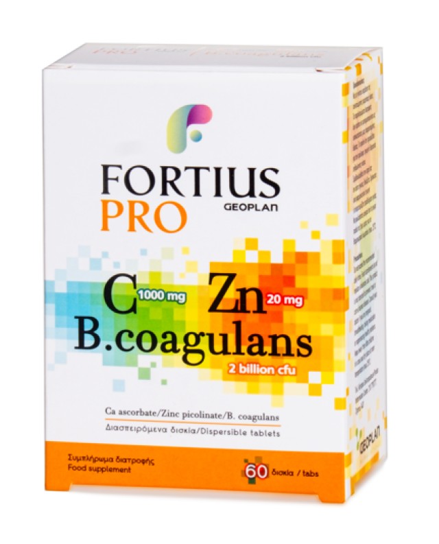 Geoplan Nutraceuticals Fortius PRO Vitamin C - Zn - Probiotics Συμπλήρ &hellip;