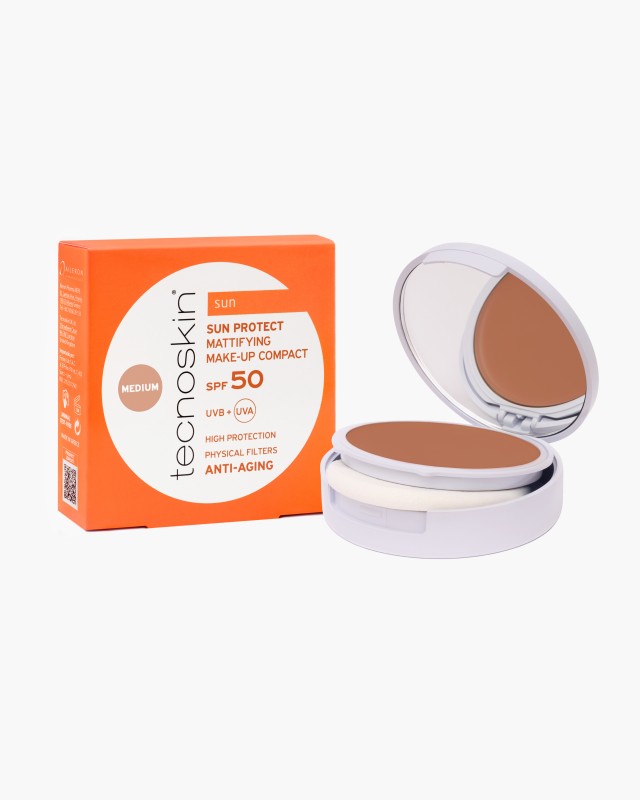 Tecnoskin Sun Protect SPF50 Mattifying Αντηλιακό Compact Make up &hellip;