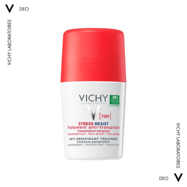 VichyDeodorant 72h Stress Resist Αποσμητικό Roll-on για Άνδρες & Γυναί &hellip;