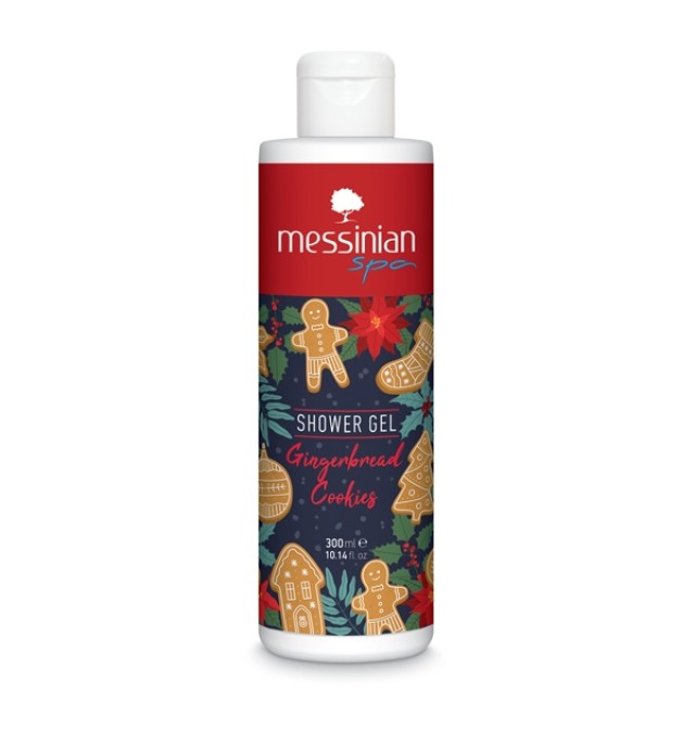 Messinian Spa Gingerbread Cookies Shower Gel Αφρόλουτρο με Χριστουγεννιάτικο Άρωμα 300ml