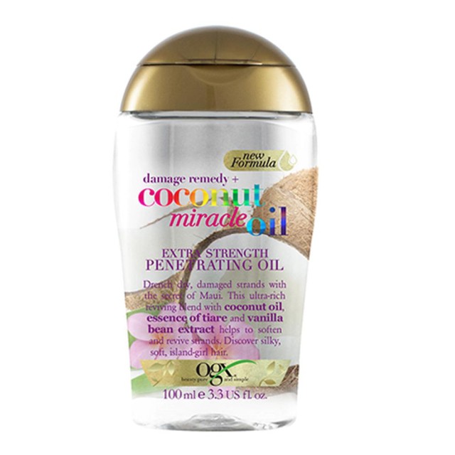 OGX Coconut Miracle Oil Penetrating Oil Λάδι Μαλλιών Αποκατάστασης 100 …