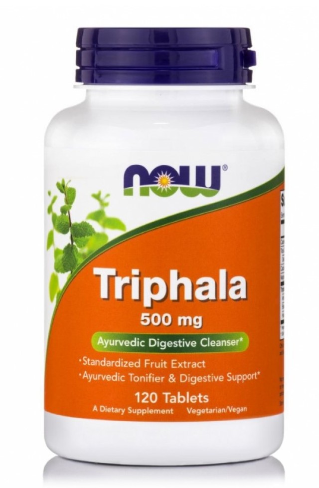 Now Foods Triphala 500mg Συμπλήρωμα Διατροφής Για την Καλή Υγεία του Εντέρου 120 Ταμπλέτες