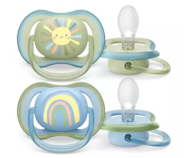 Avent Philips Ultra Air Πιπίλα Σιλικόνης για 0-6m Γαλάζιο / Πράσινο 2 …