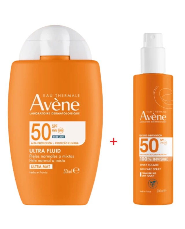 Avene BUNDLE Eau Thermale Ultra Fluid Invisible SPF50 Αόρατο Αντηλιακό …