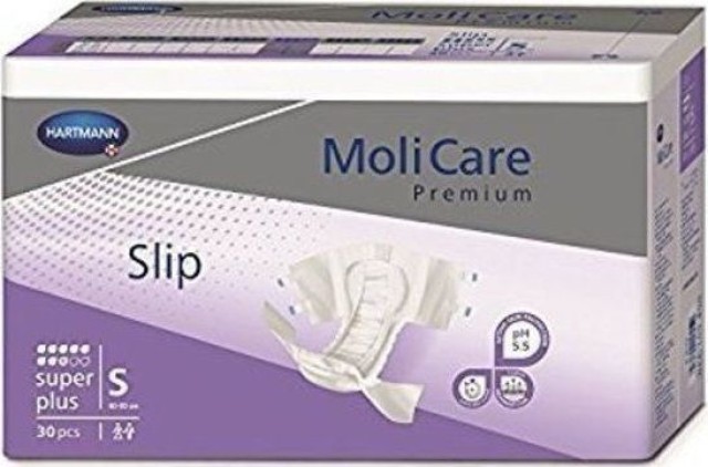 Hartmann MoliCare Premium Slip Super Plus Μέγεθος:Small 8 Σταγόνες Πάνες Ακράτειας Ενηλίκων 30 Τεμάχια