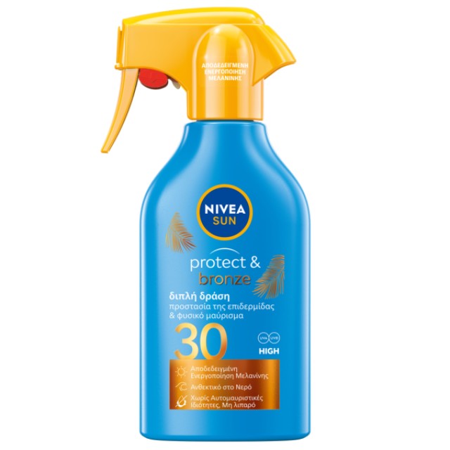Nivea Sun Protect & Bronze SPF30 Body Lotion Trigger Spray Αντηλιακό &hellip;