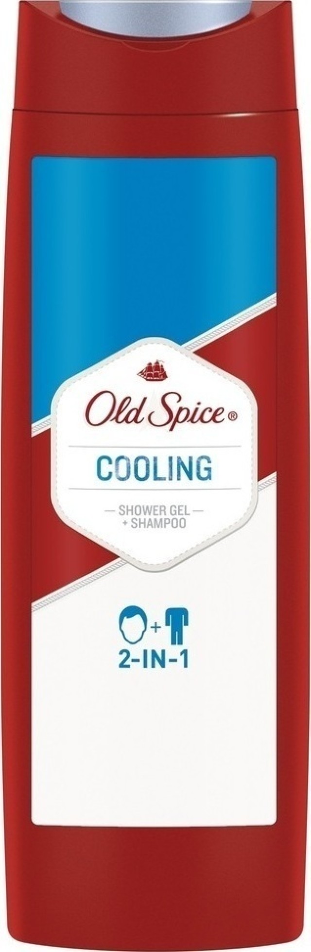 Old Spice Cooling Shower Gel & Shampoo 2 in 1 Ανδρικό Αφρόλουτρο και Σαμπουάν 400ml
