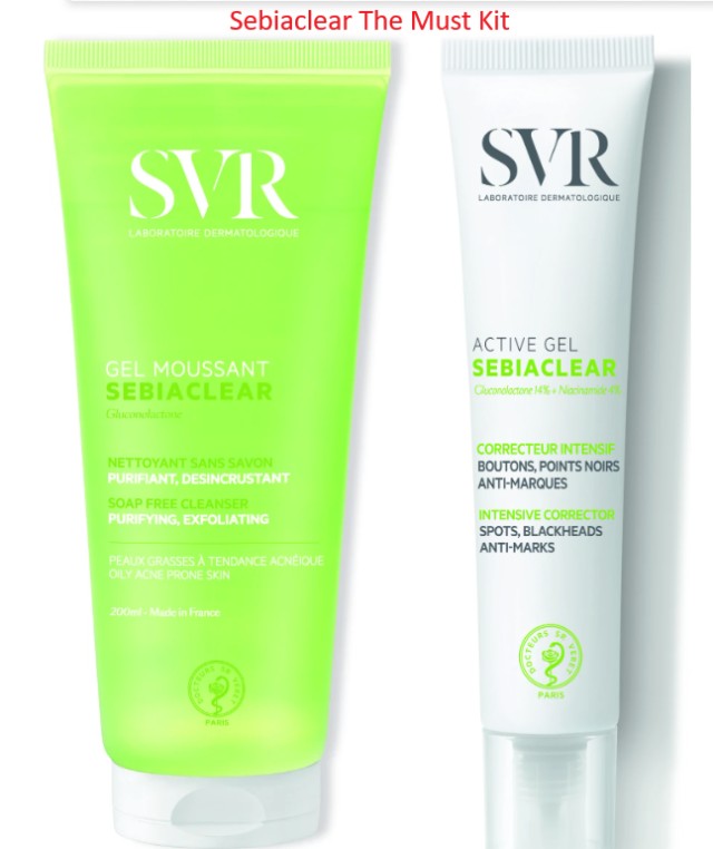 SVR Bundle Sebiaclear Gel Moussant Gel Καθαρισμού Προσώπου για το Λιπα …