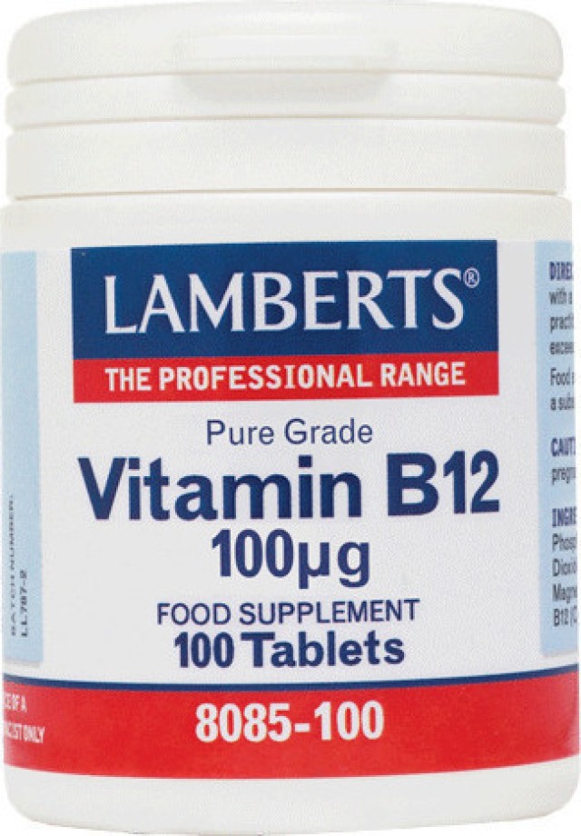 Lamberts Vitamin B12 100μg Συμπλήρωμα Διατροφής για την Φυσιολογική Λε … Lamberts Vitamin B12 100μg Συμπλήρωμα Διατροφής για την Φυσιολογική Λε …