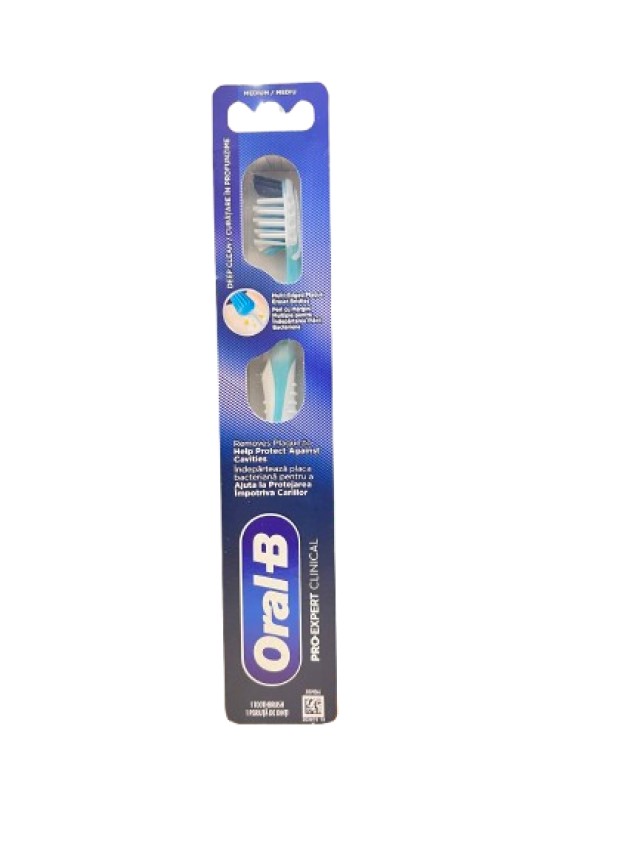 Oral B Pro Expert Clinical Medium Οδοντόβουρτσα Μέτρια 1 Τεμάχιο
