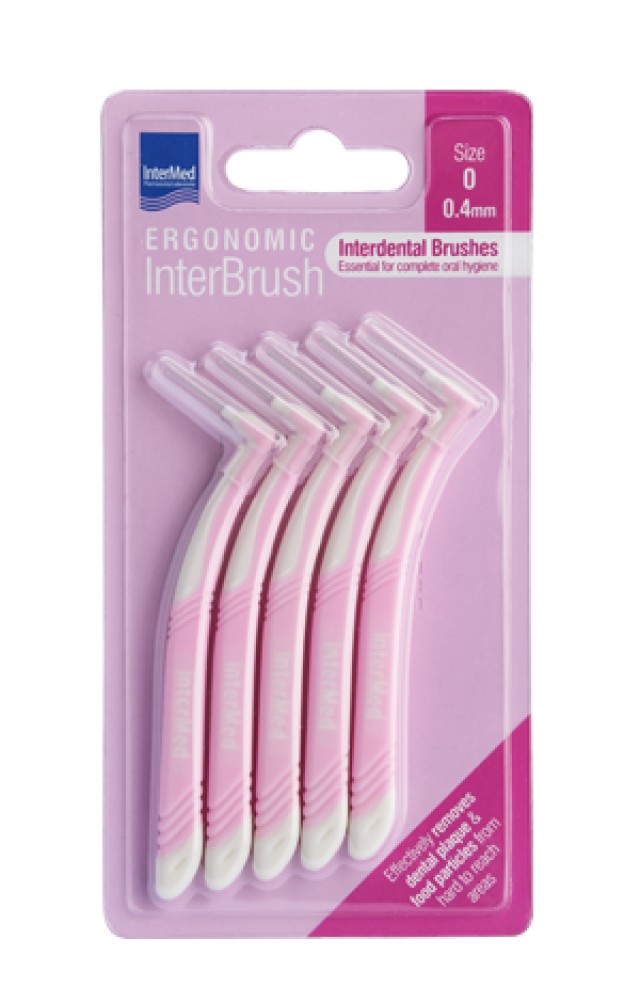 Intermed Ergonomic InterBrush Size:0 Μεσοδόντια Βουρτσάκια με Λαβή 0.4 …