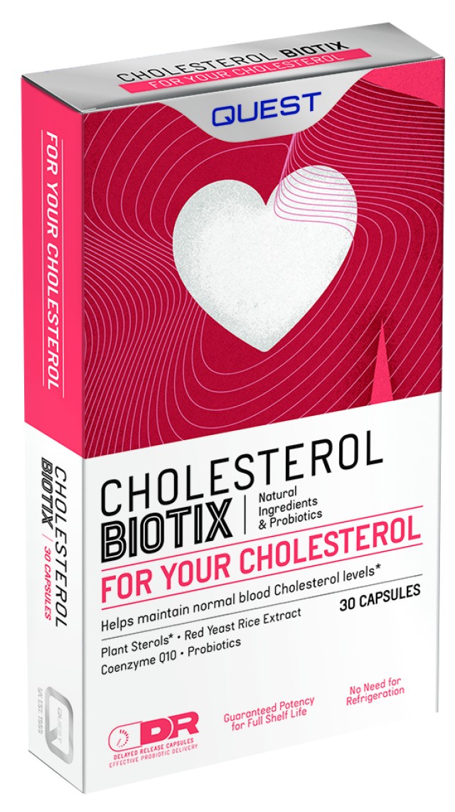 Quest Cholesterol Biotix Συμπλήρωμα Διατροφής για την Διατήρηση των Φυ …