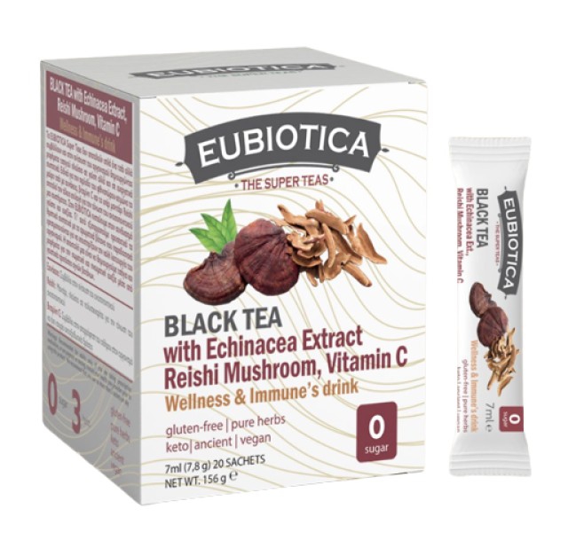 Eubiotica Black Tea Wellness & Immunes Drink Μαύρο Τσάι 20 Φακελάκια x …