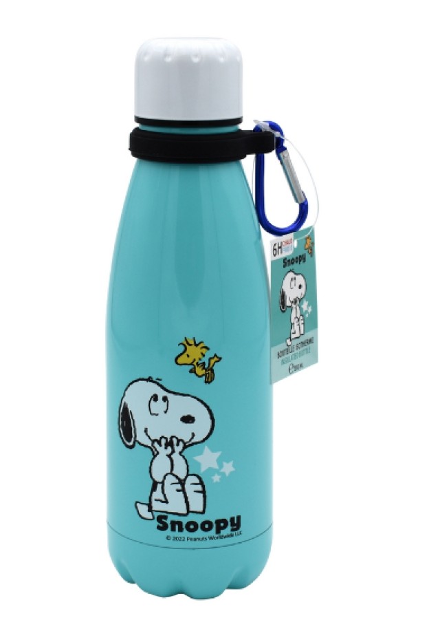 Take Care Μπουκάλι Θερμός Γαλάζιο Χρώμα Snoopy 350ml