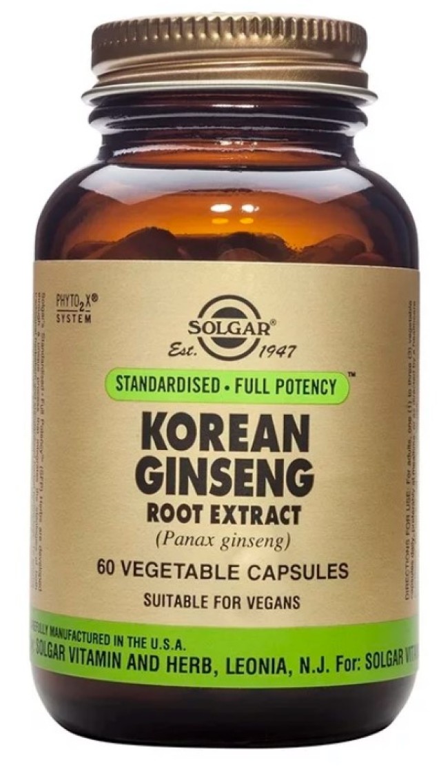 Solgar Korean Ginseng Root Extract Συμπλήρωμα Διατροφής με Εκχύλισμα Κ &hellip;