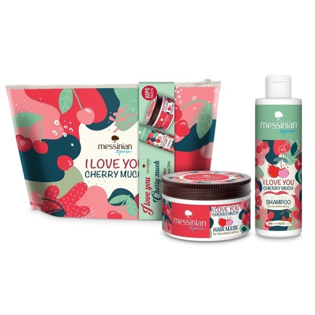Messinian Spa PROMO I Love you Cherry Much Shampoo Shampoo 300ml - Hair Mask Hair Mask 250ml - GIFT Toiletries