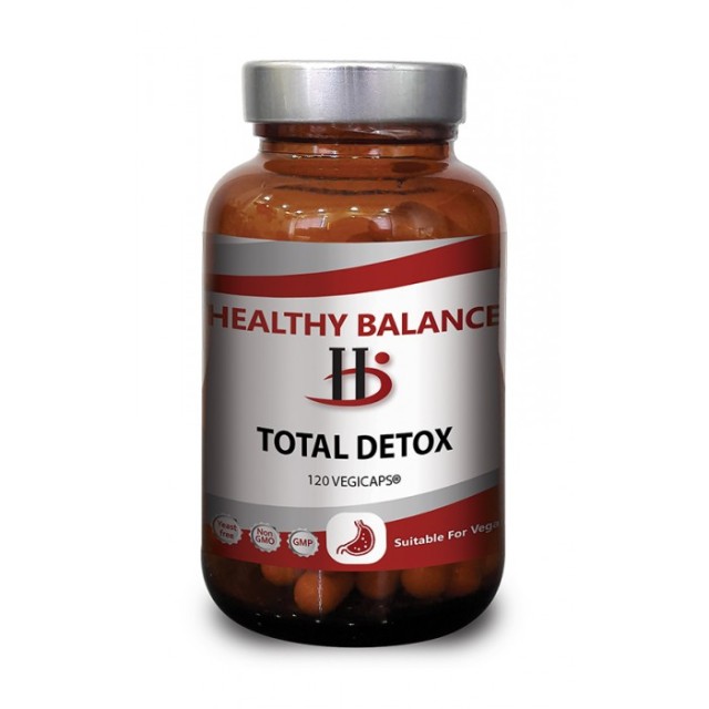 Healthy Balance Total Detox Συμπλήρωμα Διατροφής για Αποτοξίνωση του Οργανισμού 120 Φυτικές Κάψουλες
