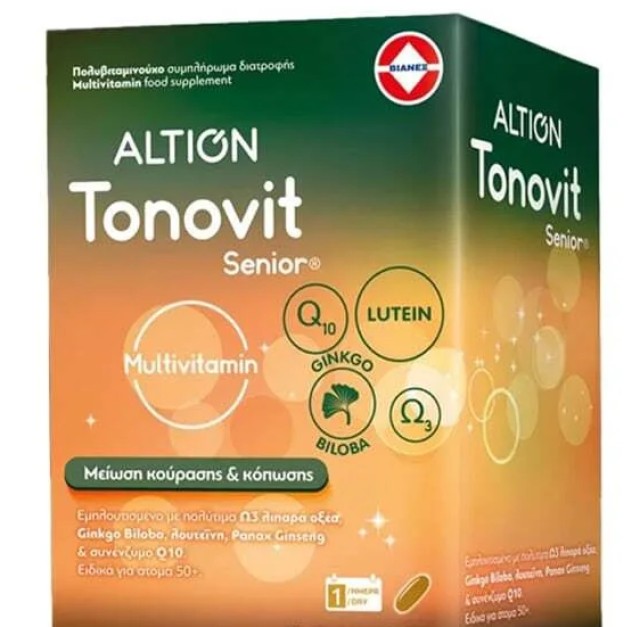 Vianex Altion Tonovit Senior Πολυβιταμινούχο Συμπλήρωμα Διατροφής 30 Μ … Vianex Altion Tonovit Senior Πολυβιταμινούχο Συμπλήρωμα Διατροφής 30 Μ …