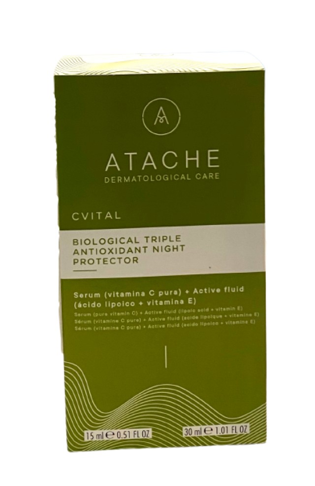 Atache C Vital Serum Αντιγηραντικός Ορός Προσώπου 15ml - Active Fluid …
