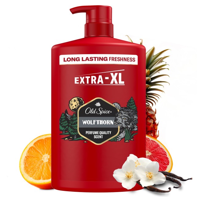 Old Spice Wolfthorn 3 σε 1 Ανδρικό Αφρόλουτρο & Σαμπουάν 1000ml