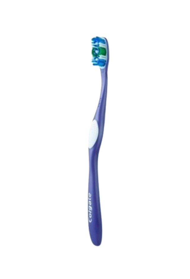 Colgate 360° Deep Clean Medium Οδοντόβουρτσα Απλή Μπλε Μέτρια 1 Τεμάχιο