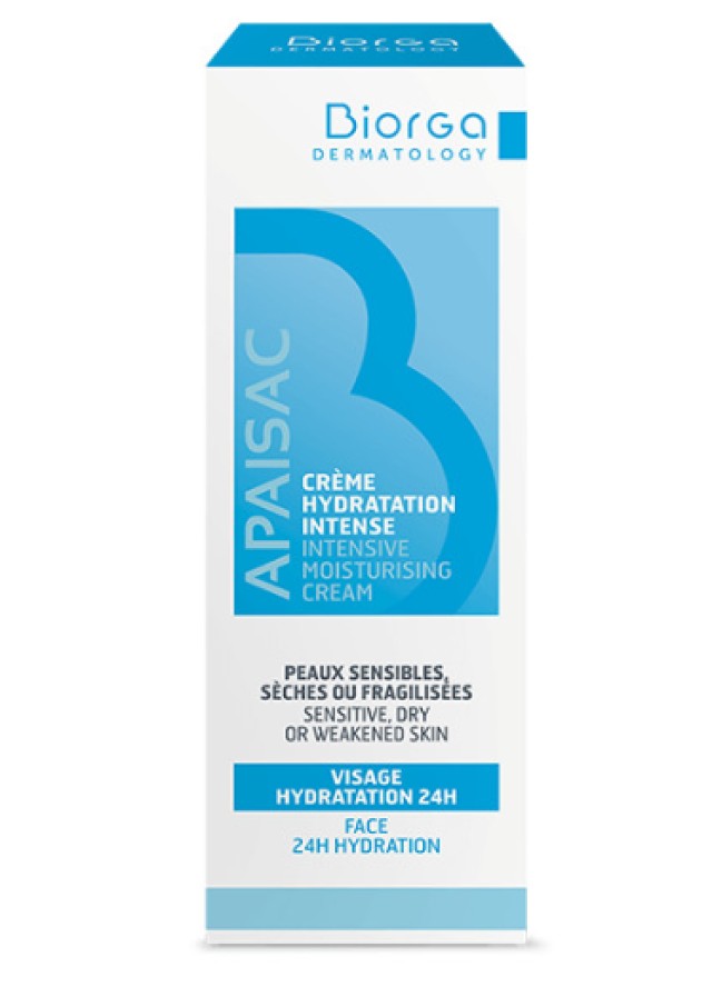 Biorga Apaisac Moisturising Cream 24ωρη Ενυδατική Κρέμα Προσώπου 40ml