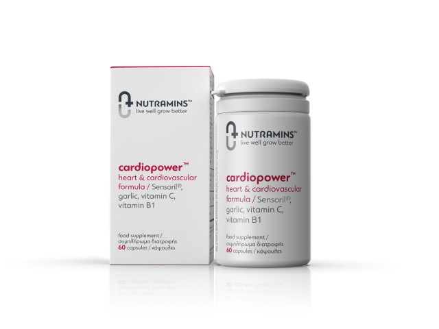 Nutramins Cardiopower Sensoril, Σκόρδο, Bιταμίνη C & B1 Συμπλήρωμα Δια &hellip;