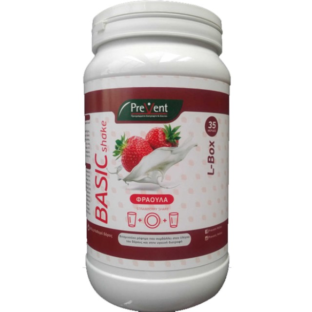 PreVent Basic Shake L-Box Υποκατάστατο Γεύματος με Γεύση Φράουλα για τ …