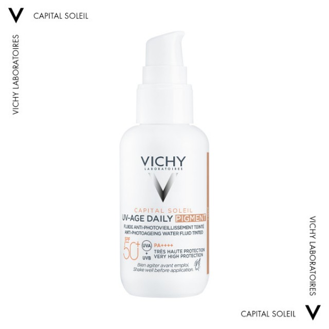 Vichy Capital Soleil UV-AGE SPF50+ Αντηλιακό Προσώπου Κατά της Φωτογήρ … Vichy Capital Soleil UV-AGE SPF50+ Αντηλιακό Προσώπου Κατά της Φωτογήρ …