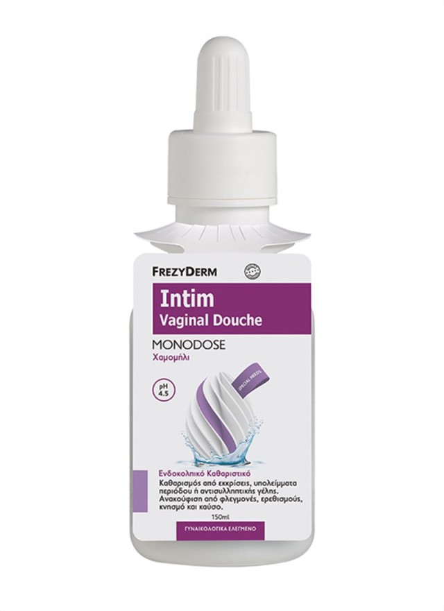 Frezyderm Intim Douche Monodose pH4.5 Ενδοκολπικό Καθαριστικό Χαμομήλι &hellip;