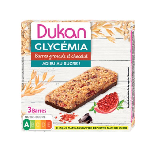 Dukan Glycemia Μπάρες Δημητριακών με Ρόδι και Σοκολάτα Χωρίς Ζάχαρη 90 … Dukan Glycemia Μπάρες Δημητριακών με Ρόδι και Σοκολάτα Χωρίς Ζάχαρη 90 …