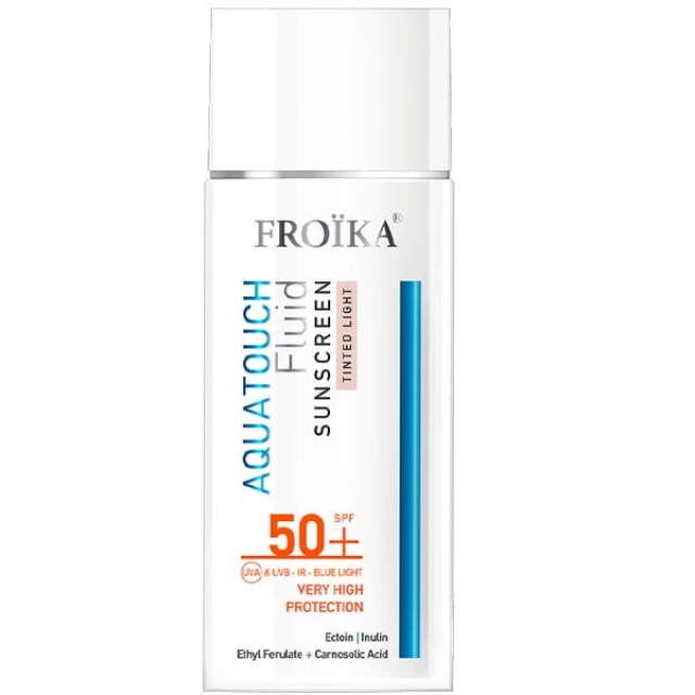 Froika Aquatouch Fluid Sunscreen SPF50+ Tinted Light Λεπτόρρευστο Αντη &hellip;
