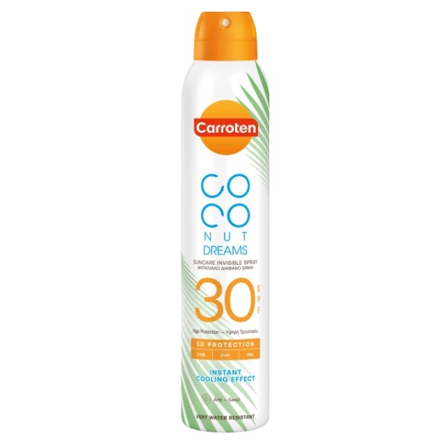 Carroten Coconut Dreams SPF30 Αντηλιακό Διάφανο Spray 200ml