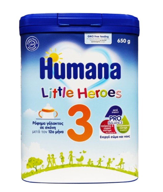 Humana Little Heroes 3 Ρόφημα Γάλακτος σε Σκόνη Μετά τον 12o Μήνα 650gr