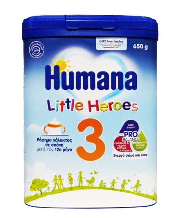 Humana Little Heroes 3 Ρόφημα Γάλακτος σε Σκόνη Μετά τον 12o Μήνα 650g …