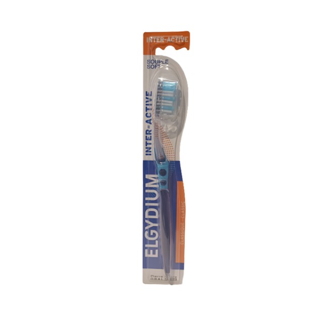 Elgydium Inter-Active Οδοντόβουρτσα Μαλακή 1 Τεμάχιο Elgydium Inter-Active Οδοντόβουρτσα Μαλακή 1 Τεμάχιο
