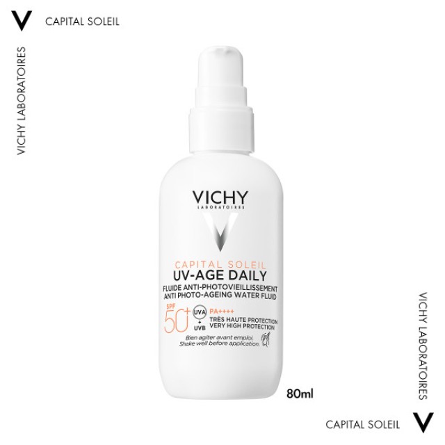Vichy Capital Soleil UV-Age SPF50+ Αντηλιακό Προσώπου Κατά της Φωτογήρ …