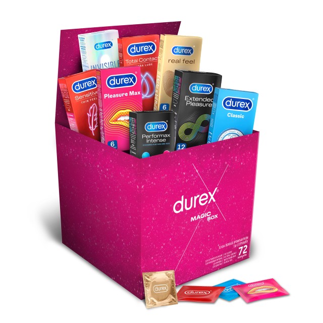 Durex Προφυλακτικά Magic Box Ποικιλία 72 Τεμαχίων Durex Προφυλακτικά Magic Box Ποικιλία 72 Τεμαχίων