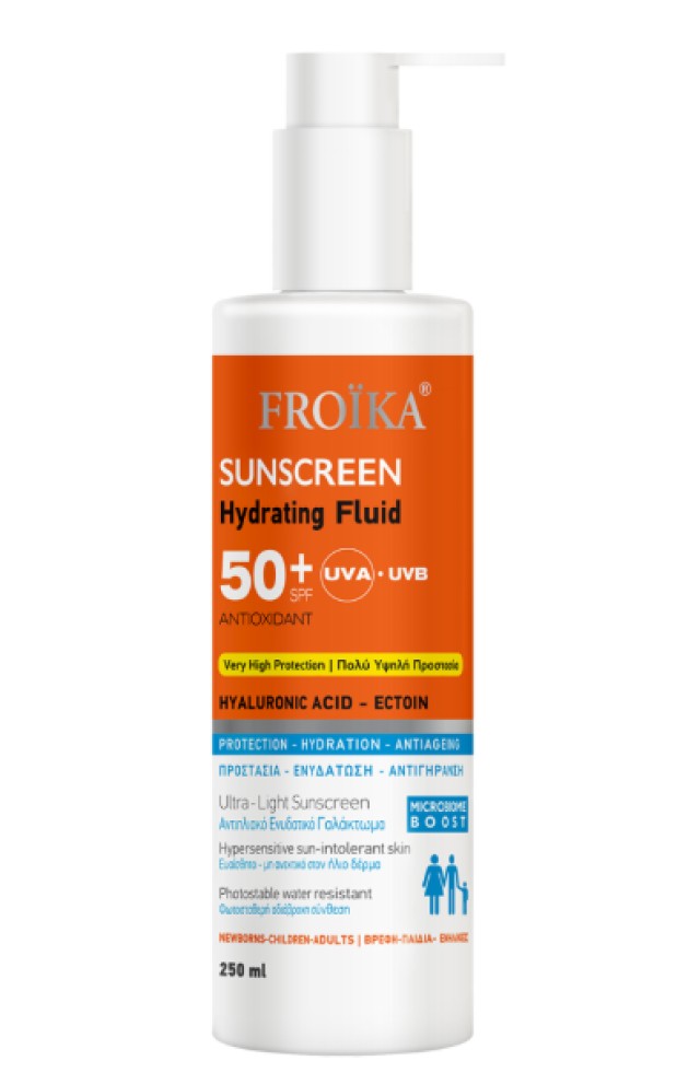 Froika Sunscreen SPF50+ Hydrating Fluid Αντηλιακό Γαλάκτωμα Προσώπου … Froika Sunscreen SPF50+ Hydrating Fluid Αντηλιακό Γαλάκτωμα Προσώπου …