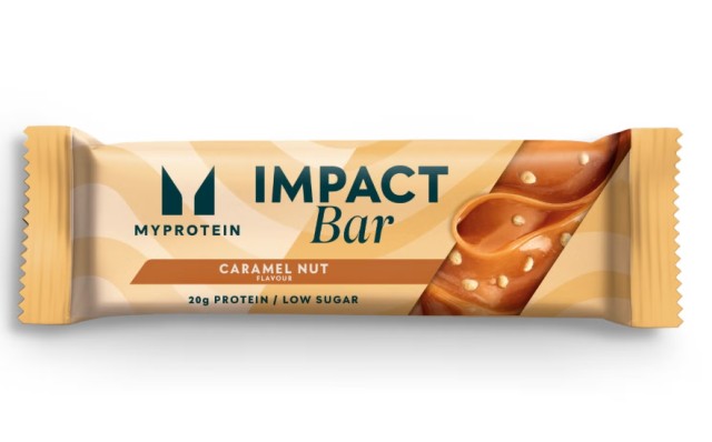 MyProtein Impact Bar Caramel Nut Πρωτεϊνική Μπάρα με Γεύση Καραμέλα & &hellip;