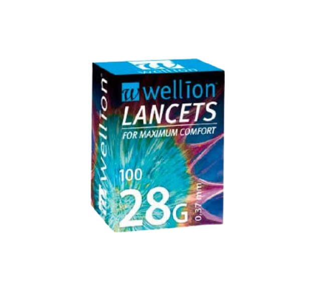 Wellion Lancets 28G Σκαρφιστήρες (0,37mm) 100 Τεμάχια